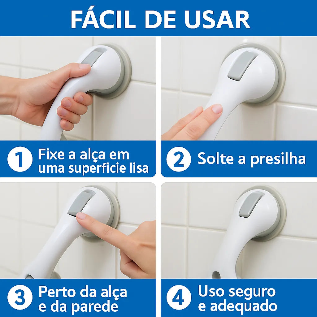 Barra de Apoio Portátil para Banheiro - CurvyOn