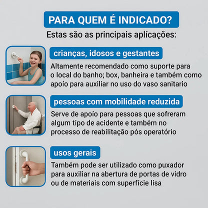 Barra de Apoio Portátil para Banheiro - CurvyOn